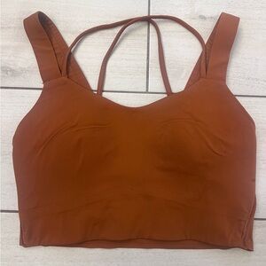 Lululemon Athletica Brown Athletic Crop Top with Supportive Fit